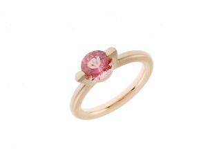 Ring 18kt Gelbgold mit rosaTurmalin Design Katja Luppold mit Zertifikat über 2.900.-€