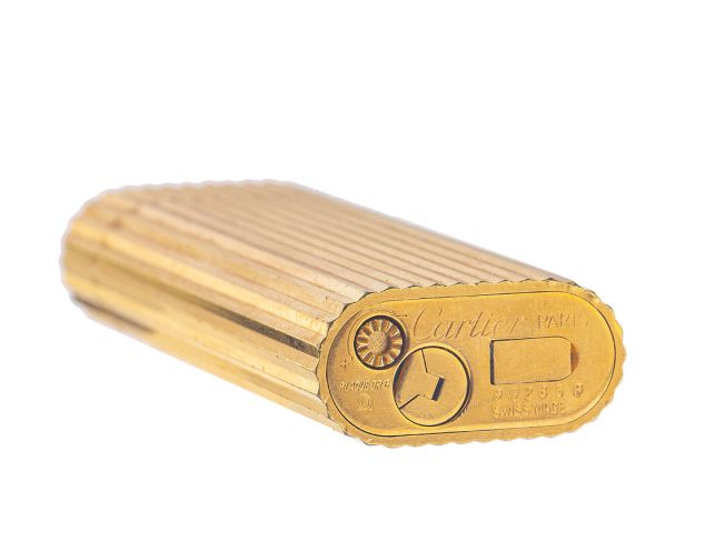 Cartier Feuerzeug Gelbgold Box&Papiere Full Set