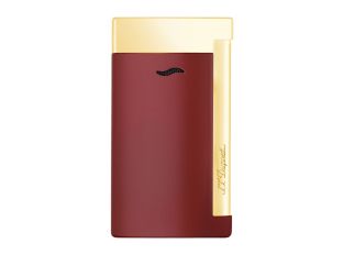 S.T. Dupont Feuerzeug Slim 7 Lotus Rot Gelbgold Ref.027707 Full Set