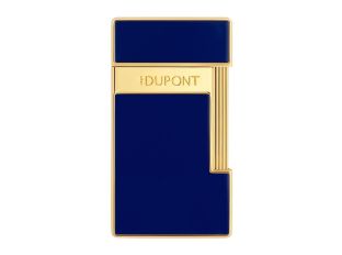 S.T. Dupont Feuerzeug Slimmy Chinalack Blau Gold Ref.028225 Full Set 