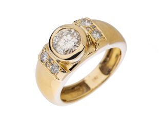 Ring 18kt Gelbgold Diamanten 1,97ct 12,6g Wertgutachten