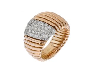 Ring 18kt Roségold Diamanten Pavé 1,1ct 20,2g