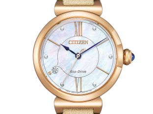 Citizen Elegant Diamant Perlmutt Ref.EM1073-18D Full Set Neu