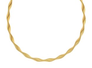 Halskette Collier 18kt Gelbgold 55,2g 460mm Handarbeit