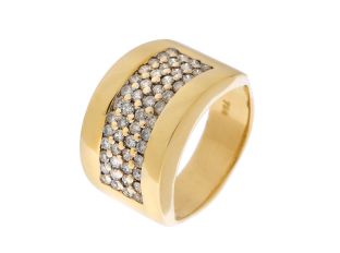 Ring 18kt Gelbgold 9,1g Diamanten 0,56ct