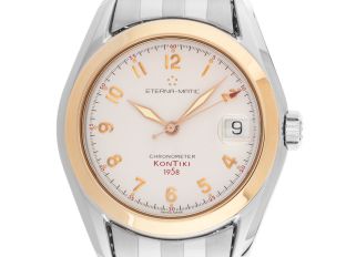 Eterna Matic Kontiki 1858 red Ref.1573-47 2000 original Box wie Neu Vintage