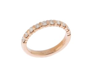 Ring Memory 14kt Roségold 3,5g Diamanten 0,50ct