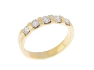 Ring Memory 14kt Gelbgold Diamanten 0,50ct 3,6g