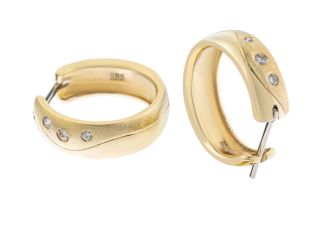 Ohrstecker 14kt Gelbgold 6,3g Diamanten 0,04ct