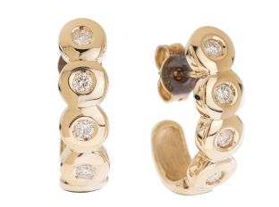 Ohrstecker 14kt Gelbgold 4,6g Diamanten 0,40ct 