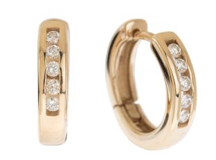 Ohrstecker 14kt Gelbgold 5,6g Diamanten 0,30ct 