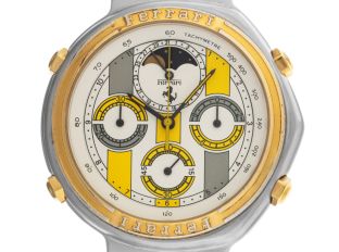 Ferrari by Cartier Formula Moonphase Chronograph Bj.1988 sehr gut Vintage
