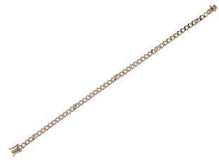 Armband 14kt Gelbgold 12,3g Diamanten 0,50ct 
