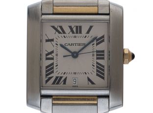 Cartier Tank Francaise GM großes Modell Ref.2302 Bj.1996 Full Set sehr gut Vintage 
