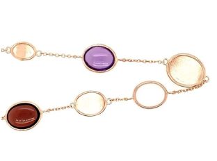 Palido Armband Anhänger 14kt Roségold 4,5g Amethyst Rosenquarz Rhodolit
