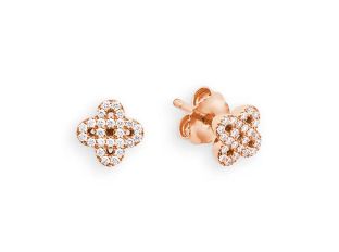 Palido Ohrstecker 18kt Roségold 1,3g Diamanten 0,14ct 