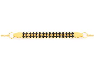 Armband Obsidian Reef 14kt Gelbgold 1,5g Spinel 