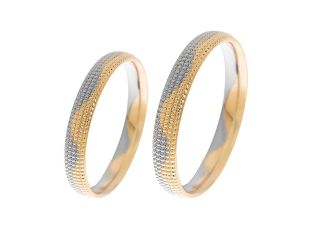 Saint Maurice Trauring 14kt Gelb/Weißgold 7,0g