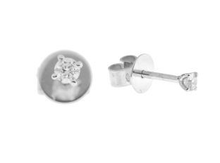 Alberti Ohrschmuck 18kt Weißgold 0,9g Diamanten 0,10ct