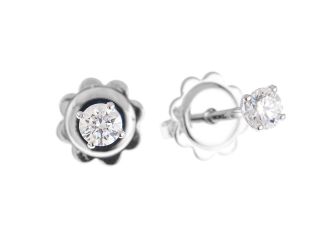 Ohrschmuck 18kt Weißgold 1,8g Diamanten 0,74ct