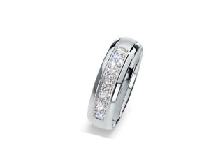 Fischer Trauring 600 Platin 9,5g Diamanten 0,63ct