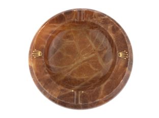 Rolex Zigaretten Aschenbecher Marmor Honigbraun Ref.537