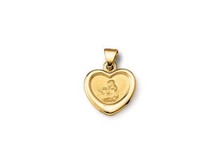 Palido Anhänger Herz Engel 14kt Gelbgold 0,5g