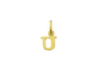 Palido Anhänger Buchstabe "U" 14kt Gelbgold 0,2g 6,0mm