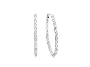Facet Ohrschmuck 18kt Weißgold 4,0g Diamanten 0,80ct