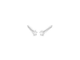 Ohrstecker 18kt Weißgold 0,7g Diamanten 0,10ct
