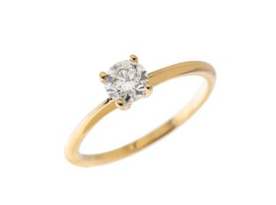 Palido Ring Solitär 14kt Gelbgold 1,6g Diamant 0,50ct mit GIA Zertifikat