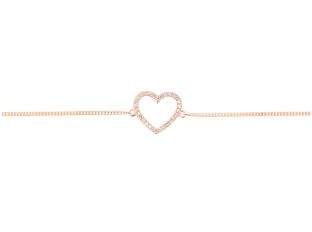 Palido Armband Anhänger Herz 14kt Rotgold 0,5g Diamanten 0,05ct 