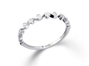 Palido Ring 14kt Weißgold 1,08g Diamanten 0,09ct 