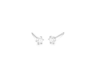 Ohrstecker Solitär 950 Platin 1,4g Diamanten 0,20ct