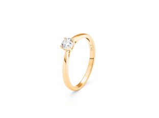 Ring Solitär 18kt Roségold Diamant 0,30ct 2,0g GIA- Zertifikat Neu