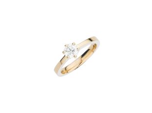 Ring Solitär 18kt Gelbgold Diamant 0,70ct 5,1g Neu 