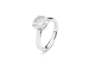 Ring 18kt Weißgold 5,7g Diamanten 0,95ct Neu