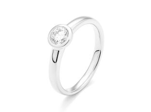 Facet Ring Solitär 950 Platin 7,1g Diamant 1,00ct 