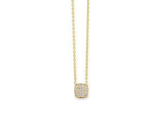 Palido Halskette 18kt Gelbgold 1,9g Diamanten 0,07ct 410mm